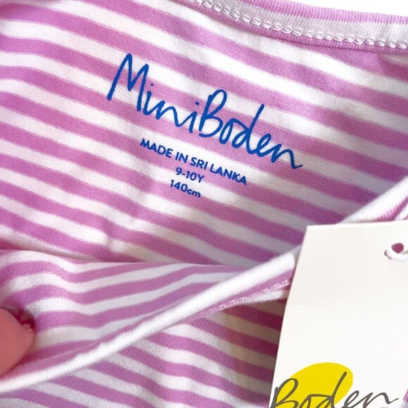 NWT Mini Boden Twirly Flower Applique Dress, Size 9/10 - Picture 4 of 5